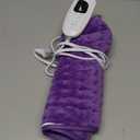 Deepsoon Heating Pad,Electric Heating Pads for Back,Neck,Abdomen,Moist Heating Pad for Shoulder,Knee,Arms,Legs,Dry/Moist Heat & Auto Shut Off,Christmas Gifts for Men and Women,Dark Purple,24x12 Inch