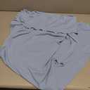 Off The Shoulder Maternity Dress Bell Sleeves Ruched Bodycon Maxi Elegant Pregnancy Dresses Baby Shower Photoshoot (XL, Blue)