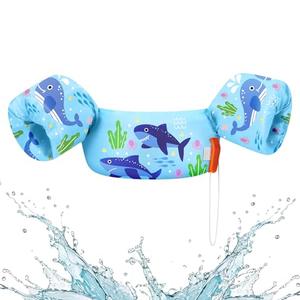 HeySplash Swim Vest for Kids, Toddler Pool Floaties Fit 22-44 Lbs, Children Swimming Vest with Adjustable Strap, Swim Jacket Water Wings Arm, Puddle Sea Beach Boat Jumper Boy Girl Age 1-6, Blue Shark