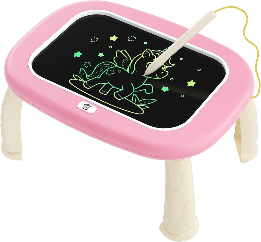 LCD Writing Tablet for Kids 1 2 3 4 5 Year Old - Toddler Drawing Tablet, Drawing Pad & Color Doodle Board Toy, Perfect Birthday & Christmas Gift Toy for 2-3 Year Old Boys and Girls (Pink)