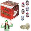 Fruidles Christmas Milk Chocolate Cookies & Cream Snowmen Party Bag Fillers, Individually Wrapped Foils, Kosher Dairy (Half-Pound)