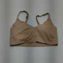 Calvin Klein Women's Invisibles Comfort Seamless Wirefree Lightly Lined Triangle Bralette Bra (Medium, Bare)