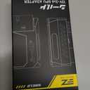 EZDIY-FAB PCIe 5.1 Adapter - 600W 12+4pin,16pin 12VHPWR GPU Power Connector,12V-2x6 GPU Adapter,90 Degree Right Angle - Compatible with RTX 3090Ti, 4070Ti, 4080, 4090 GPU -STD Type, Black, 1 Pack