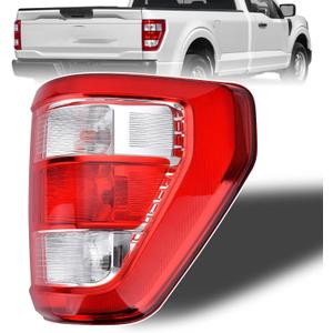 Tail Light Compatible With 2021 2022 2023 2024 Ford F150 F-150 XL Right Passenger Side Taillight Brake Rear Lamp Assembly Replace ML3Z-13404-E (Halogen Type W/O Blind Spot)