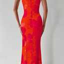 PRETTYGARDEN Women's 2026 Summer Floral Spaghetti Strap Maxi Dress Stretch Sexy Bodycon Dress Backless Slip Long Dresses (L)