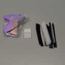 Stitch Gun for Clothes - Handheld Stitch Gun Quick Clothing Fixer - Tagging Gun - Includes 6 Needle, 1000 Black Fasteners & 1000 White Fasteners (Pink/Orange) (Purple)