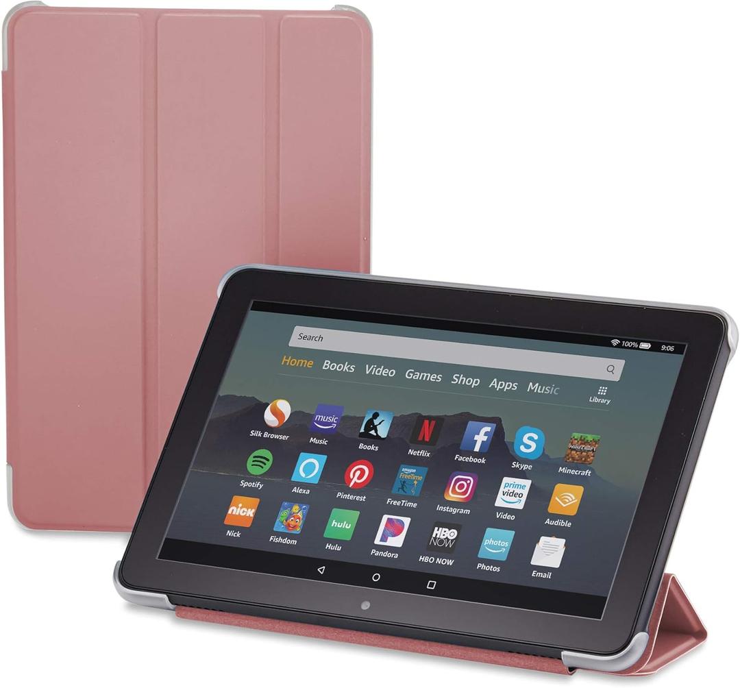 Nupro Tri-fold Standing Case for Fire HD 8 Tablet, Plum (10th Gen, 2020 Release)