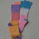 FITRELL 3 Pairs Compression Socks for Women and Men 20-30mmHg-Circulation Support Socks (Small-Medium, Bliss Cream)
