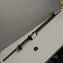 H.VERSAILTEX Window Curtain Rods for Windows 48 to 84 Inches Adjustable Decorative 3/4 Inch Diameter Single Window Curtain Rod Set with Classic Finials, Black