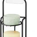 SpaceAid 2 Tier Shampoo Bar Holder for Shower, Self Draining Soap Bar Holders Caddy for Bathroom Wall and Kitchen Sink, Shampoo Bar Dish Rack, Stainless Steel Bar Soap Holder (Black)