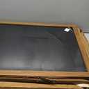 Chezerra A Frame Chalkboard Sign, 40"x20" Extra Large Sidewalk Chalk Board, Wooden Standing Chalk Boards Set with Markers, Double-Sided Magnetic Blackboard for Cafes, Weddings, Party Guide, Brown