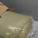 Bedsure California King Size Comforter Set Dark Olive Green, Boho Tufted Bed Set, Checkered Farmhouse Shabby Chic Bedding, 3 Pieces, 1 Plaid Geometric Comforter and 2 Pillow Shams