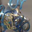 Jetec 30 Pieces Christmas Stocking Tags Stocking Letter Signs Gift Tags Acrylic Letter Ornament Acrylic Paw Ornament Christmas Stocking Letter Tags for for Christmas Stocks Decor (Gold)