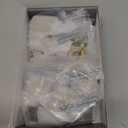 Amerdeco 10 Pack Brushed Gold Cabinet Knobs 1.46 Inch(37mm) Single Hole Cabinet Handles Rectangle Dresser Knobs Drawer Knob for Bathroom Cabinets