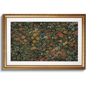 VIYYIEA Large Gold Framed Wildflower Wall Art for Living Room, 24x36 Inch