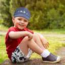 Kids Boys Girls Embroidered Baseball Caps Baby Sun hat Toddler Dinosaur Trucker Hats Summer Hats3-8years