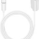 Long Type C Extension Cable, USB C Male to Female Extender Cord Compatible with Ring Pan-Tilt Indoor Cam (2024 Release) Mag-Safe Charger iPhone16 /15 (White, 20FT)