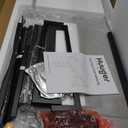 Huuger Gaming Desk with 6 Drawers, Computer Desk with LED Lights Power Outlets and Type-C, 47 Inch Office Desk with Storage, Monitor Stand, Writing Desk Work Desk for Home Office, Study, Rustic Brown