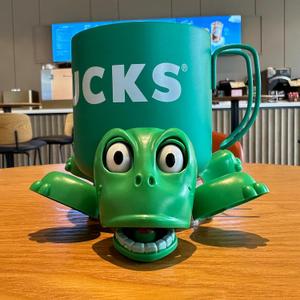 2 x JOD® Turtle Cup Holder,Turtle Coaster with Funny Expression, Cup Holder with Liftable Limbs & Expressive Face for Turtles,Tortoise Lover Gag Gifts Home Decor(green)