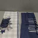 Blue Buffalo Plaid Pumpkin Fall Kitchen Towels 18x26 Inch,Hello Pumpkin Give Thanks Leaves Autumn Farmhouse Home Decoration Hand Towels Set of 4