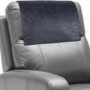 Recliner Headrest Protector,Non Slip Waterproof Headrest Cover,Leather Recliner Headrest Cover for Sofa,Furniture,Living Room,Office Chair (Dark Blue)