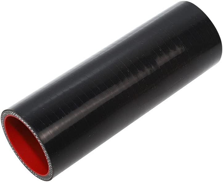 8" Length 4-Ply Reinforced High Temp 1.75" ID Straight Coupler Silicone Hose (BLACK, 1.75'') 8" Length 4-Ply Reinforced High Temp 1.75" ID Straight Coupler Silicone Hose (BLACK, 1.75'')