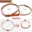 5 x Cowboy Hat Holder for Your Vehicle, Leather Cowboy Hat Mounts for truck, Cowboy Hat Rack for Pickup Truck Keep Your Hat Securely, Brown (1pc)