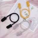 Rope Curtain Tiebacks, 6pcs Decorative Handmade Tie Backs Curtain Holdbacks Holders Cord for Window Sheer Drapes Indoor Outdoor, Gold