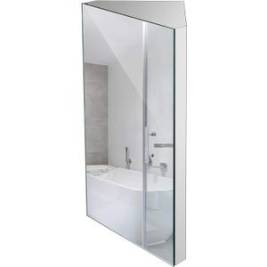 24-inch Corner Medicine Cabinet with Mirror - Wall-Mounted Bathroom Storage Cabinet, 304 Stainless Steel, 3 Shelves, Space-Saving Design, 13 Inches X 8 Inches X 24 Inches