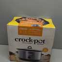 Crock-Pot 7-Quart Manual Slow Cooker, Family Size Serves 8+ People & Fits 6-lb Roast, Removable Stoneware with Warming Setting, Dishwasher Safe for Easy Cleanup, Charcoal