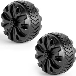 PORTAL Wagon Wheels Replacement 8" Diameter X 3.4" Wide for Utility Wagon Cart