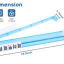 FamRica Mahjong Racks with Pushers, 4PCS Mahjong All-in-One Tile Rack and Pusher, Clear Acrylic American Majiang Tile Racks with Built-in Pushers, Blue