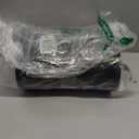 Anzoymx Stainless Steel Bathroom Trash Cans 1.8 Gallons Small Garbage Can with Pop up Lid, Metal Narrow Wastebasket, Slim Waterproof Litter Trash Bins Set for Bedroom, Toilet, Office (Black)