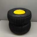 MAXROLLORS (2 Pack) 20x8.00-8 Lawn Mowe Tire and Wheel Tubeless, 3.5" Offset Hub, 3/4" Borehole, 3/16" Keyway, 4-Ply, Replacement 20x8-8nhs Rear Tire and Wheel Assemblies