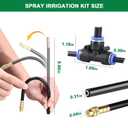 Drip Irrigation System, 2026-Upgrade 100Ft 1/4" Garden Watering System with 24 Pcs 360 Adjustable Copper Nozzles, DIY Kit for Garden, Lawn, Greenhouse, Raised Beds & Outdoor Plants