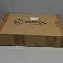 Veehoo Original Outdoor Elevated Dog Bed, Cooling Raised Dog Cot for Medium Dogs, Portable Standing Pet Hammock Platform with Washable Breathable Mesh, No-Slip Feet, Medium, Beige Coffee, CWC2201 (35.0"L x 26.0"W x 9.4"Th)