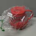 Ecolution Patented Micro-Pop Microwave Popcorn Popper with Temperature Safe Glass, 3-in-1 Lid Measures Kernels and Melts Butter, Made Without BPA, Dishwasher Safe, 3-Quart, Red