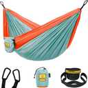 Wise Owl Outfitters Camping Hammock  500lbs Portable Hammock with Tree Straps - Travel, Backpacking, Hiking, Outdoors Camping Gear - Single or Double (Kids)