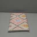 Indoor Rugs for Entryway, 2X3 Small Pink Kitchen Rug, Boho Moroccan Geometric Trellis Area Rug with Vibrant Hues for Bathroom Door Mat Indoor Entrance - Low-Profile Non-Slip Backing Carpet