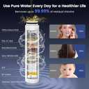 Filtered Shower Head with Handheld, High Pressure 7 Spray Showerhead with Filters, Detachable Shower Heads, Water Softener Filters for Hard Water - Remove Chlorine
