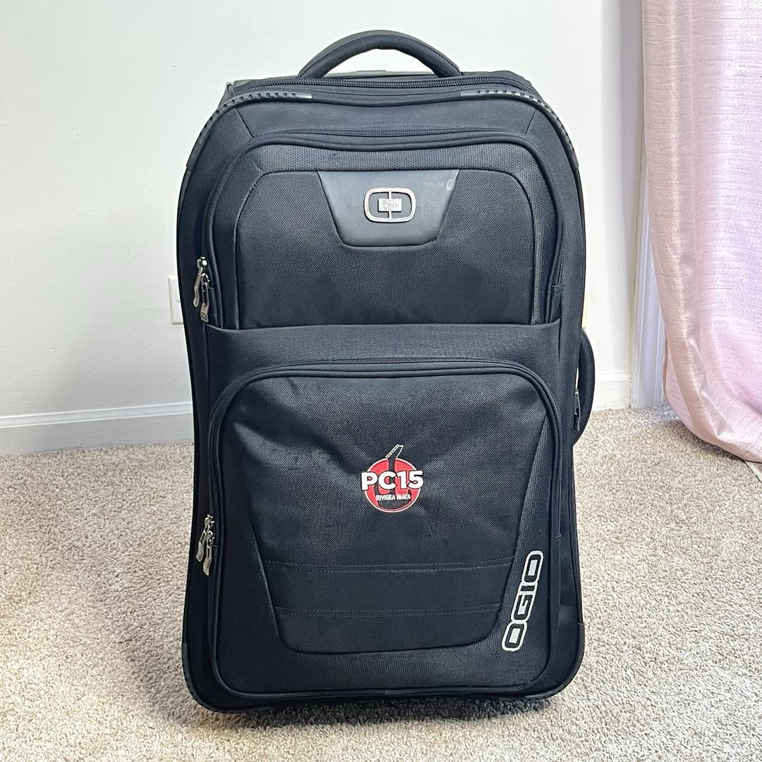 Ogio Kickstart 26" Wheeled Luggage Travel Bag 413008 - Black w/ Monogram