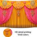 10X8ft Indian Backdrop Puja Decorations for Home Background India Traditional Diwali Backdrop Mehndi Decorations Banner for Religious Festival Wedding Party Baby Shower Party Banner Supplies