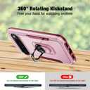 for Google Pixel 10 Pro Case [15 FT Military Grade Drop Protection] with Screen Protector & Lens Protector Heavy-Duty Shockproof Kickstand Case for Pixel 10 Pro Pink