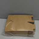 Cholemy 50 Pack Christmas Gingerbread House Box Kit DIY Crafts Cookie House Shaped Cardboard Boxes DIY Build Gingerbread Houses Crafts Supplies for Xmas Holiday Party Supplies(Brown)