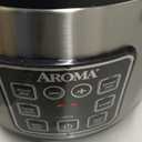 AROMA Digital Rice Cooker, 4-Cup (Uncooked) / 8-Cup (Cooked), Steamer, Grain Cooker, Multicooker, 2 Qt, Stainless Steel Exterior, ARC-914SBD