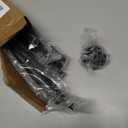 ALLZONE Adjustable Tension Curtain Rod, 42 to 78 Inches, Spring Loaded Curtain Rods No Drilling, Renter Friendly Tension Rod for Windows, Shower, Closet, No Drill, Non-Slip, Black