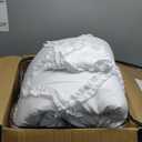 Laura Ashley - Twin XL Comforter Set, Reversible Bedding Set with Matching Sham, Dorm Essentials (Norah Solid White)
