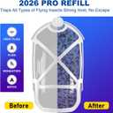 10 Pack Refill Cartridges, 2026 Upgraded Flying Insect Trap Refills Compatible with zzevo Flying Insect Trap Indoor Light M364 M364A Fully Compatible Size,Fly Catcher Trap (10 Refill Cartridges)