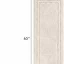 SUPERIOR Cotton Washable Bath Rug with Runner Bundle Set, 3 Piece, Cream, 3PC Set