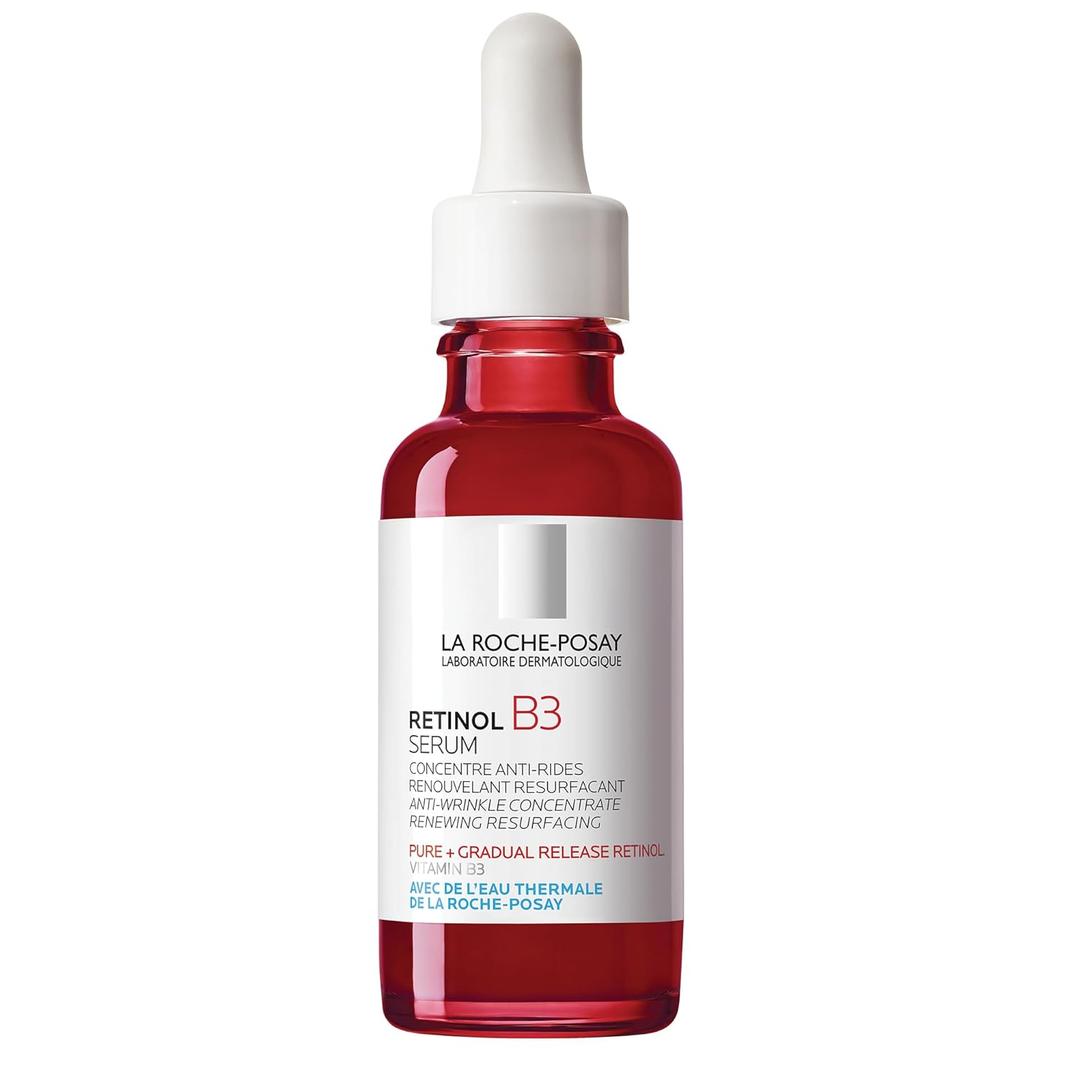 La Roche-Posay Pure Retinol Face Serum with Vitamin B3, Anti Aging Face Serum for Lines, Wrinkles & Premature Sun Damage to Resurface & Hydrate, Suitable for Sensitive Skin, 1.0 Fl. Oz